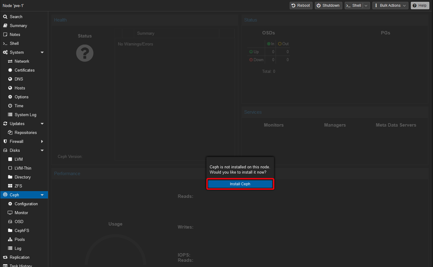 Build up a Hyper-Converged Proxmox/Ceph Cluster